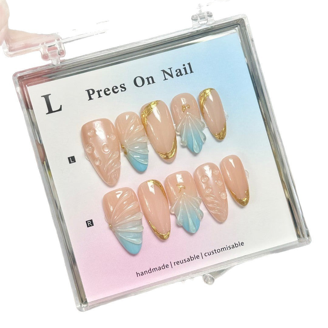 Reusable Handmade Press-On Nail Art Set