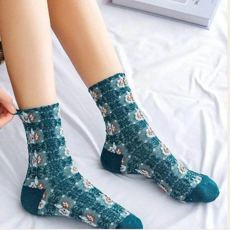 Rosedale Blossom Socks
