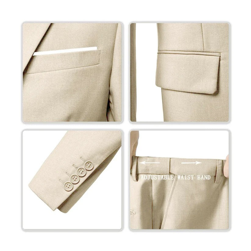 Slim Fit 3-Piece Formal Suit Set