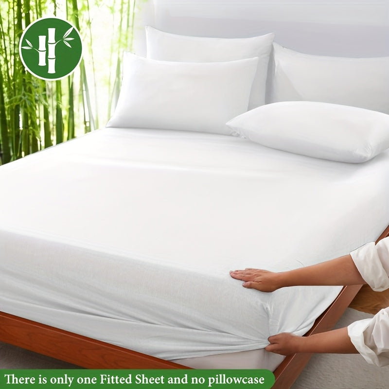 Summer Cool Bamboo Fiber Fitted Sheet – Luxurious Breathable Comfort