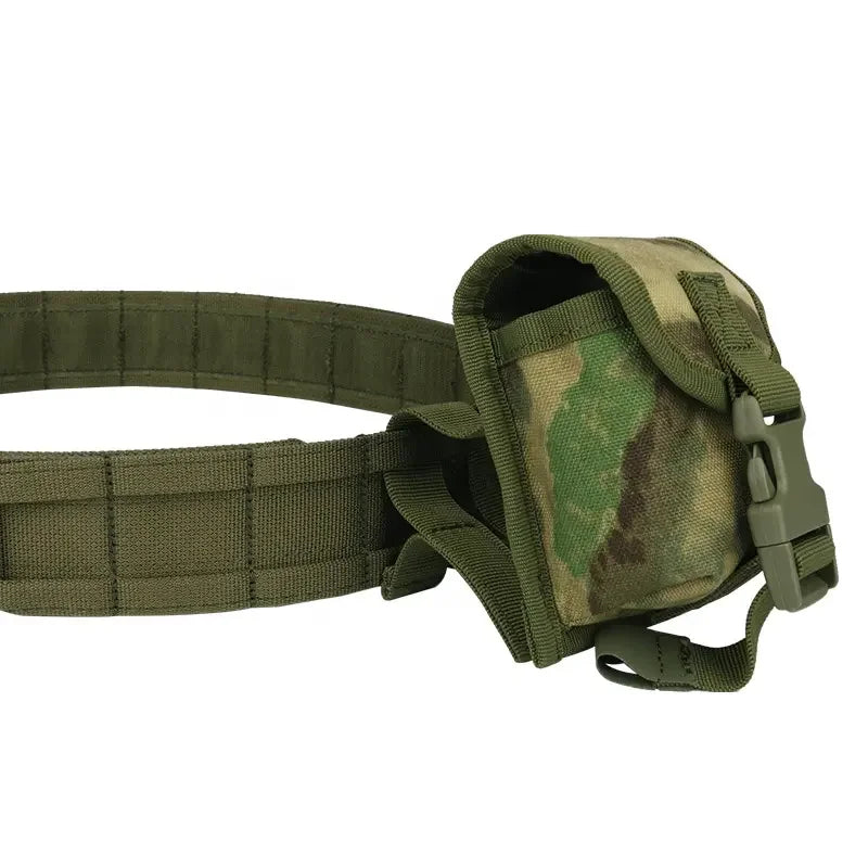 Tactical Combat Belt with 8-in-1 Molle Pouches