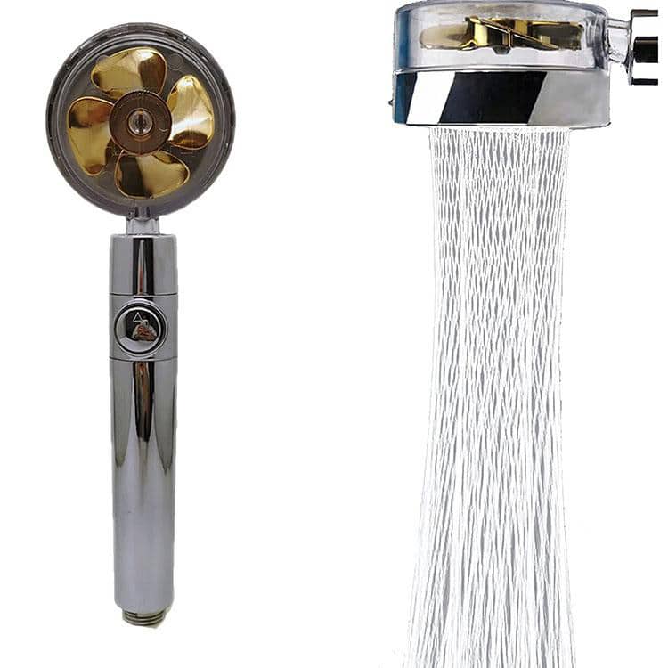 Water-saving shower head with high pressure - 360° adjustable rotating design - up to 40% water-saving
