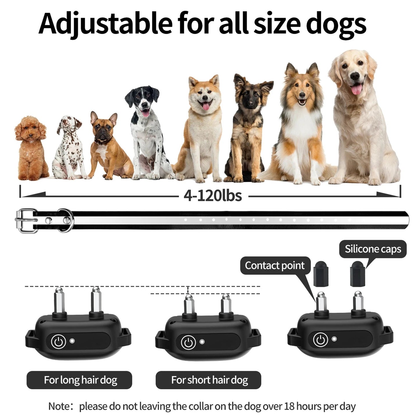 Waterproof Remote Dog Training Collar with Shock & Beep