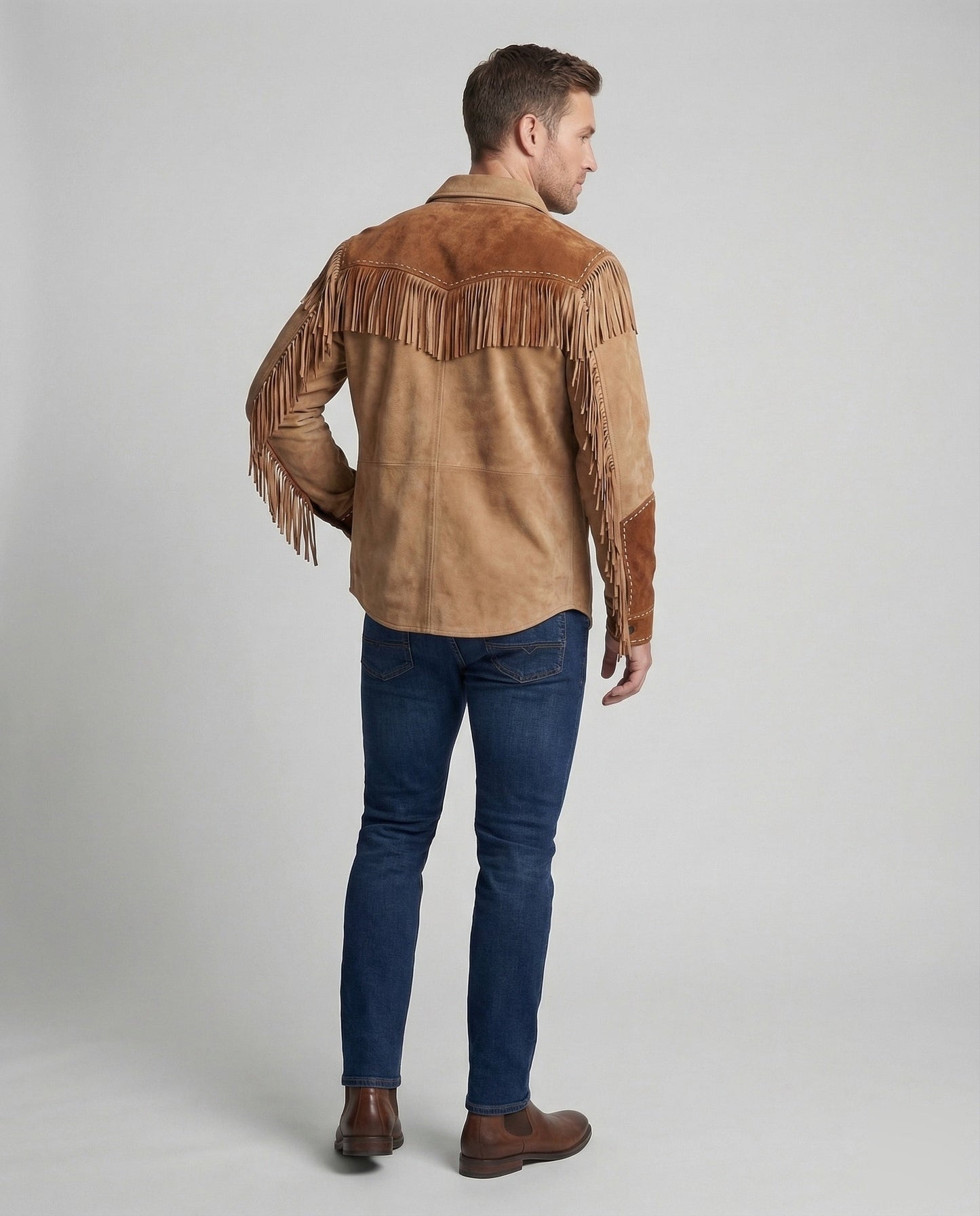 Western shirt with fringes and embroidery