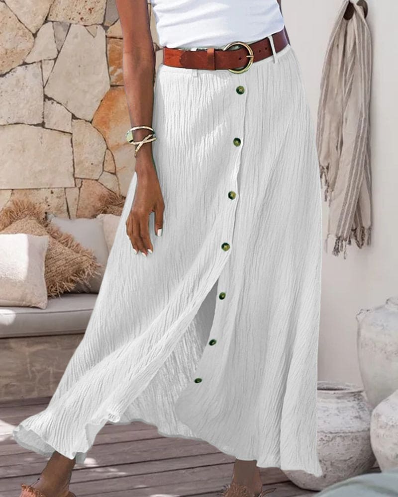 Women Airy Midi Skirt for Summer Days