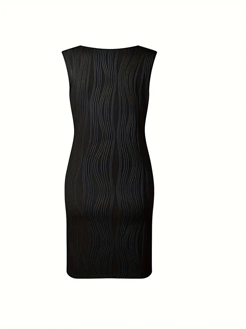 Women V-Neck A-Line Mini Dress