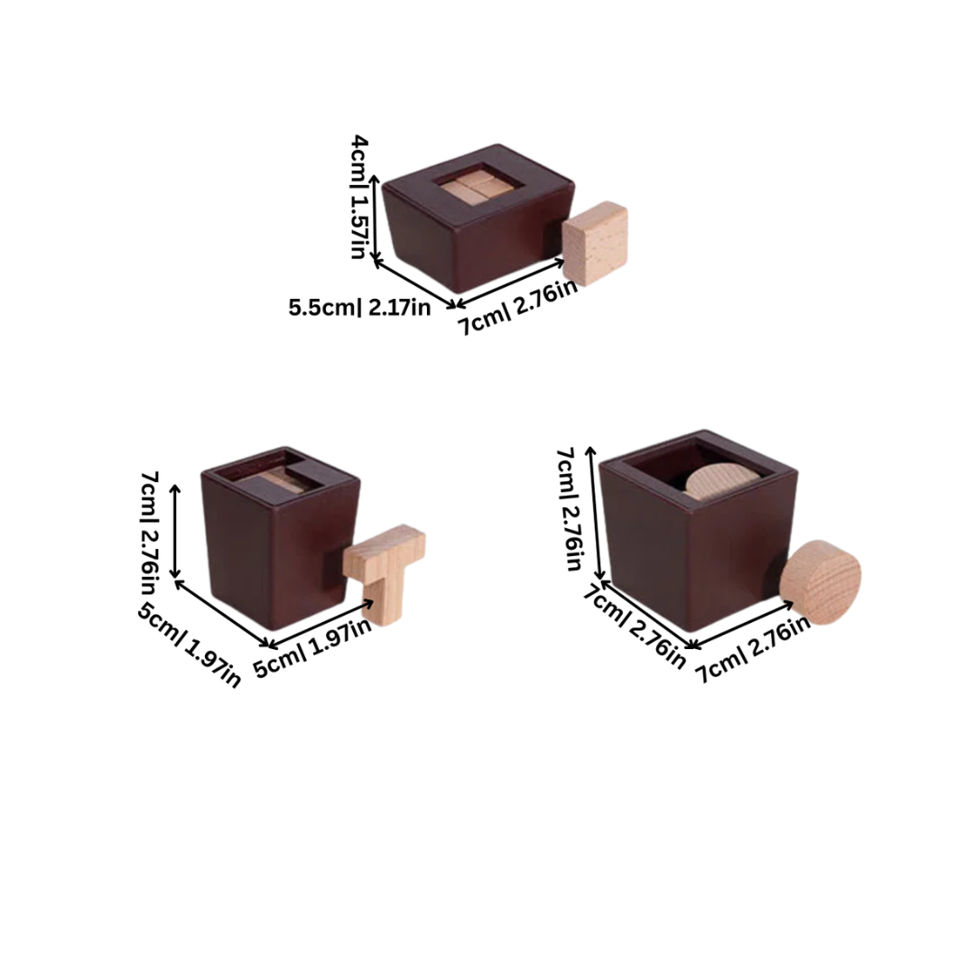 Wooden 3D Puzzle for Brain Training & Logic Skills Development