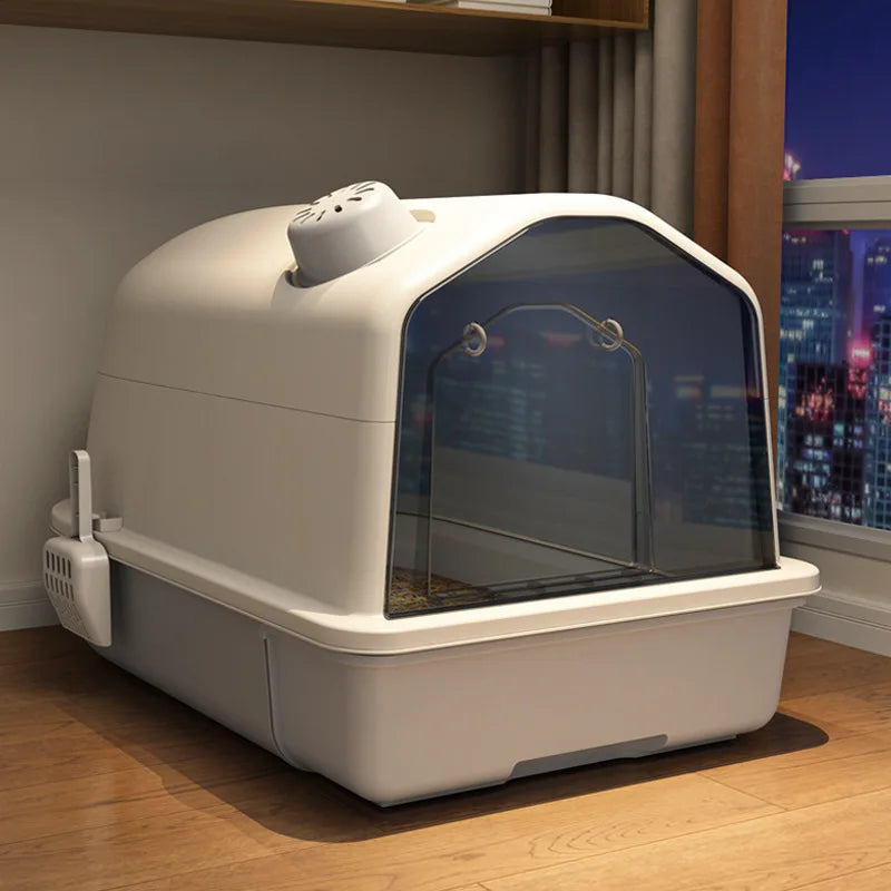 XL Cat Litter Box - Odorless Design - Large and Modern
