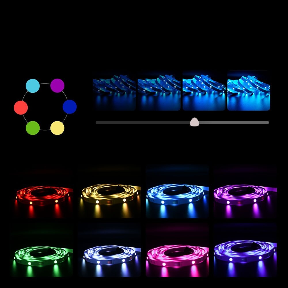 10M LED Strip Lights with Color Change and App Control
