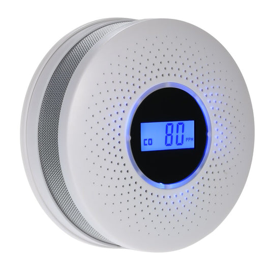 2-in-1 Carbon Monoxide & Smoke Detector Combi for Home Safety