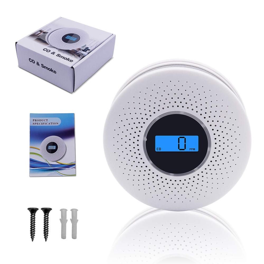 2-in-1 Carbon Monoxide & Smoke Detector Combi for Home Safety