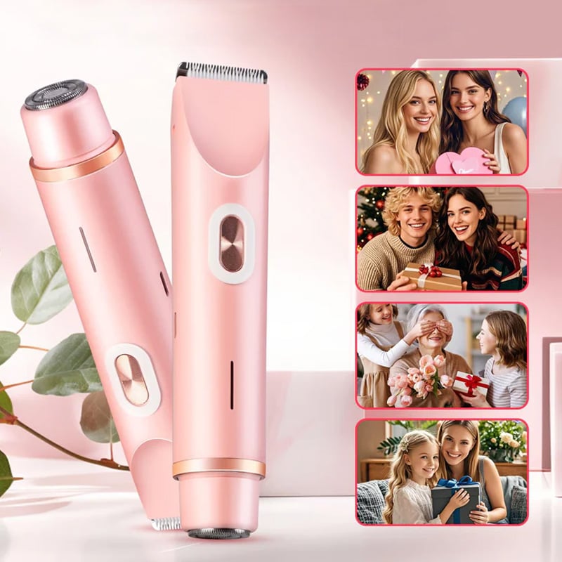2-in-1 Electric Shaver & Bikini Trimmer for Women