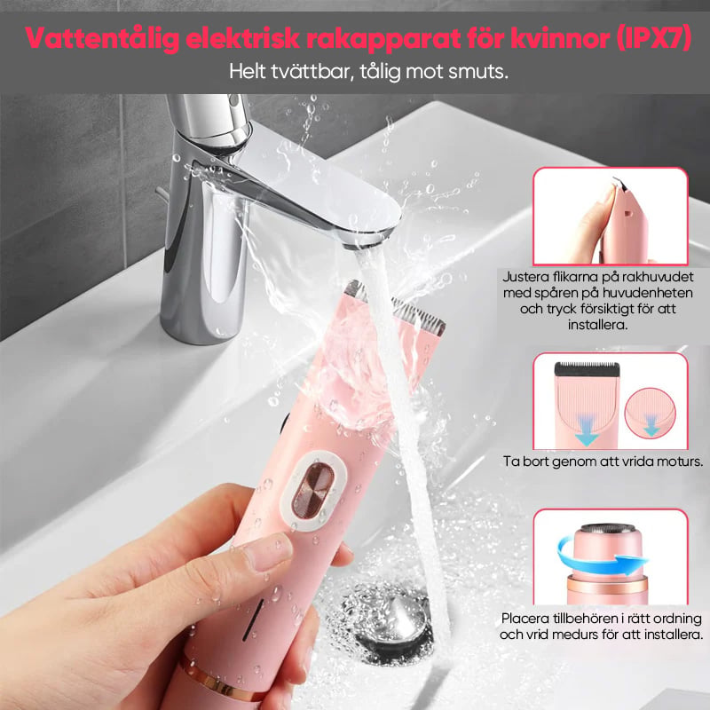 2-in-1 Electric Shaver & Bikini Trimmer for Women