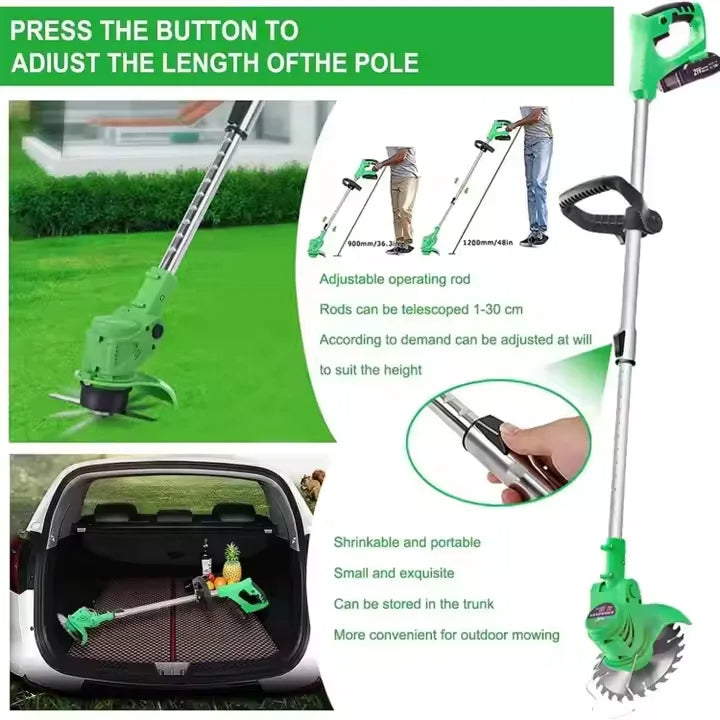 24V Powerful Electric Battery-Powered Wireless Grass Trimmer