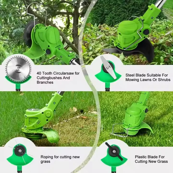 24V Powerful Electric Battery-Powered Wireless Grass Trimmer