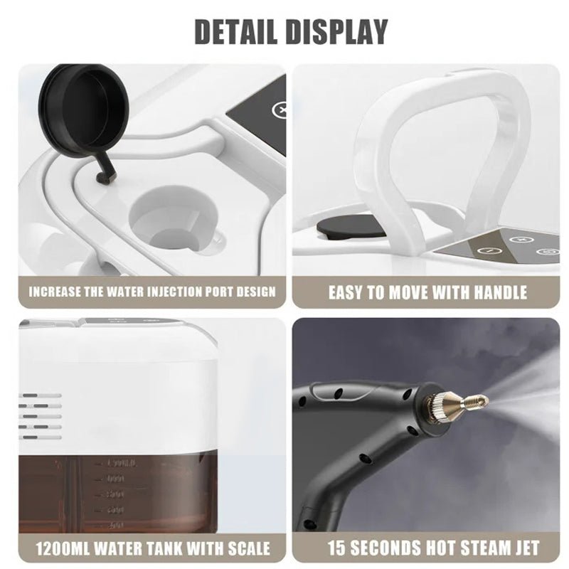 2500W High Pressure Steam Cleaner with 4 Nozzles