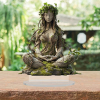 2D Bohemian Goddess Statue Acrylic Decorative Sculpture