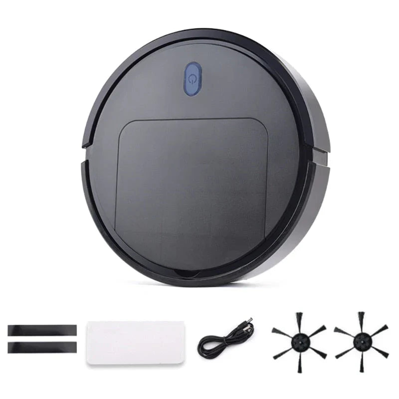 3-in-1 Cleaning Robot with Mopping, Vacuuming, and Sweeping Functions – Compact Cleaning Robot for Home