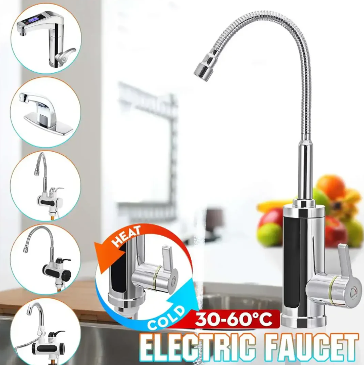 3000W Electric Hot Water Faucet - Instant Hot Water | Kitchen