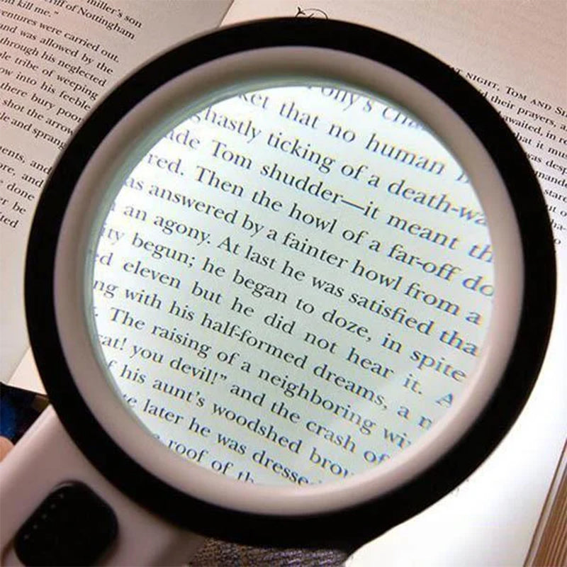 30x optical magnifier with LED light
