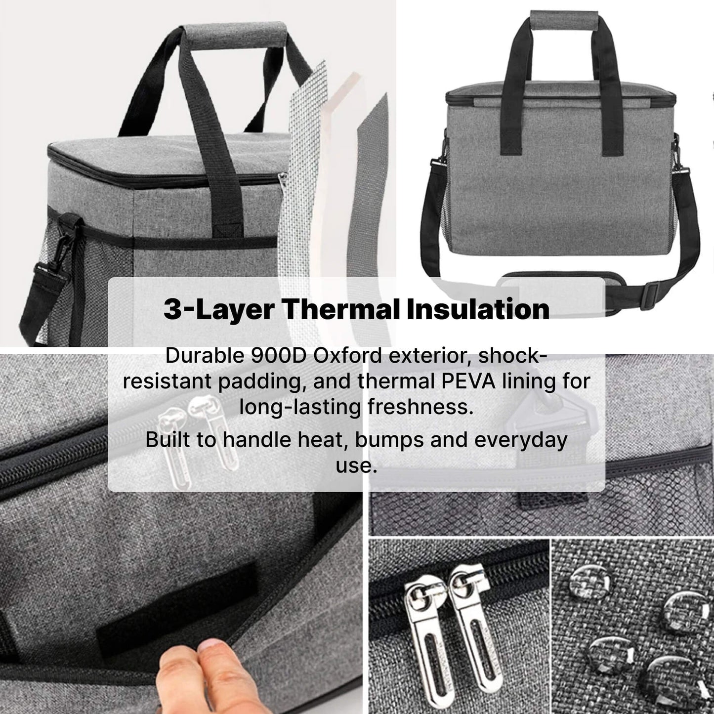 33L Waterproof Cooler Bag | Insulated, Spacious & Ideal for Picnics, Beach Days, Hiking and Outdoor Activities