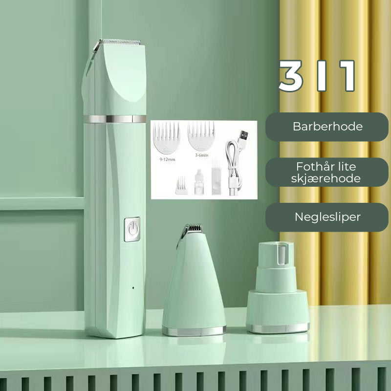 4-in-1 Pet Hair Clipper - Quiet & Efficient