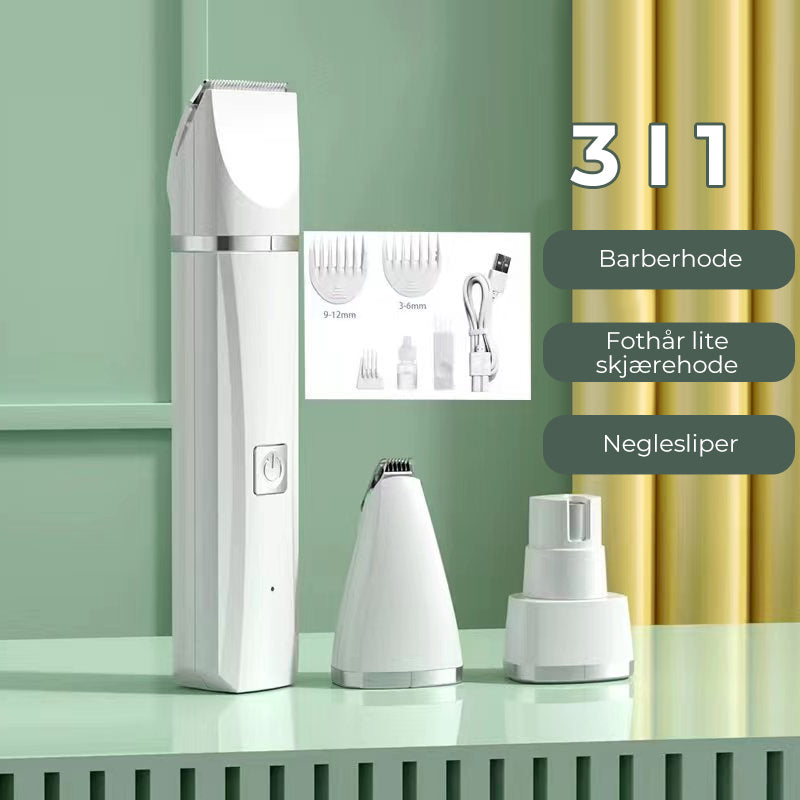 4-in-1 Pet Hair Clipper - Quiet & Efficient