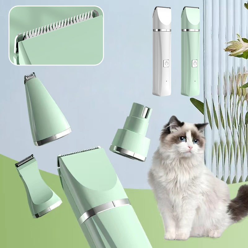 4-in-1 Pet Hair Clipper - Quiet & Efficient