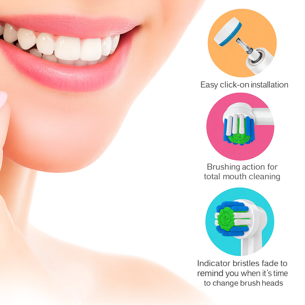 4 pcs. toothbrush heads for Oral-B