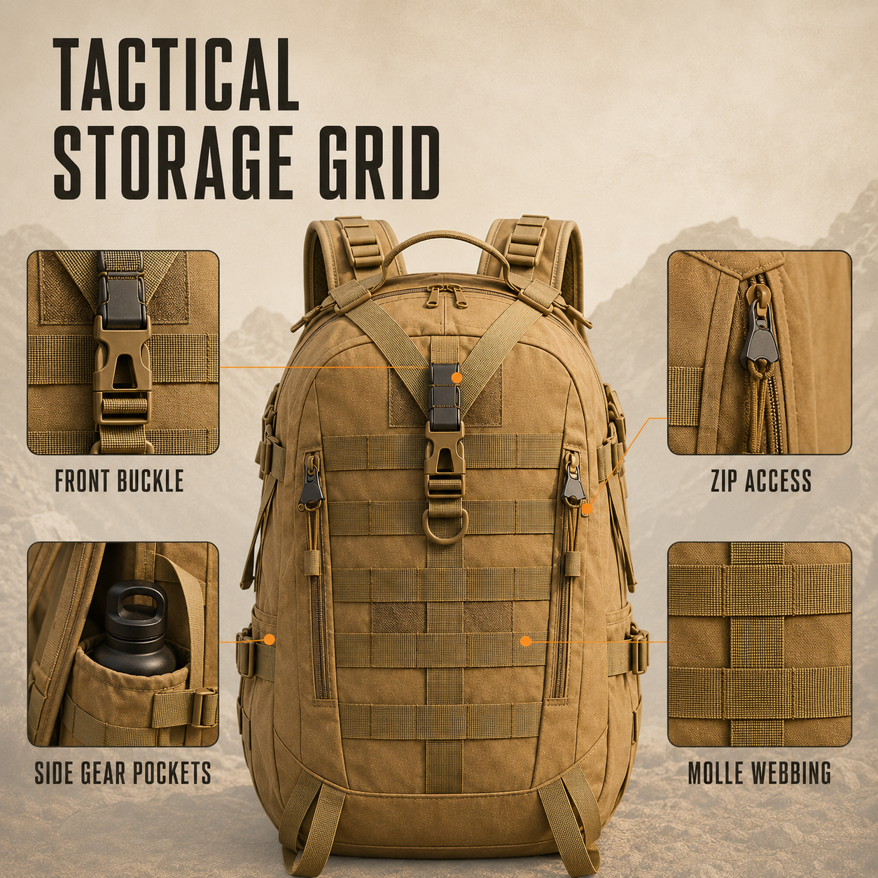 40 Liter Tactical Backpack