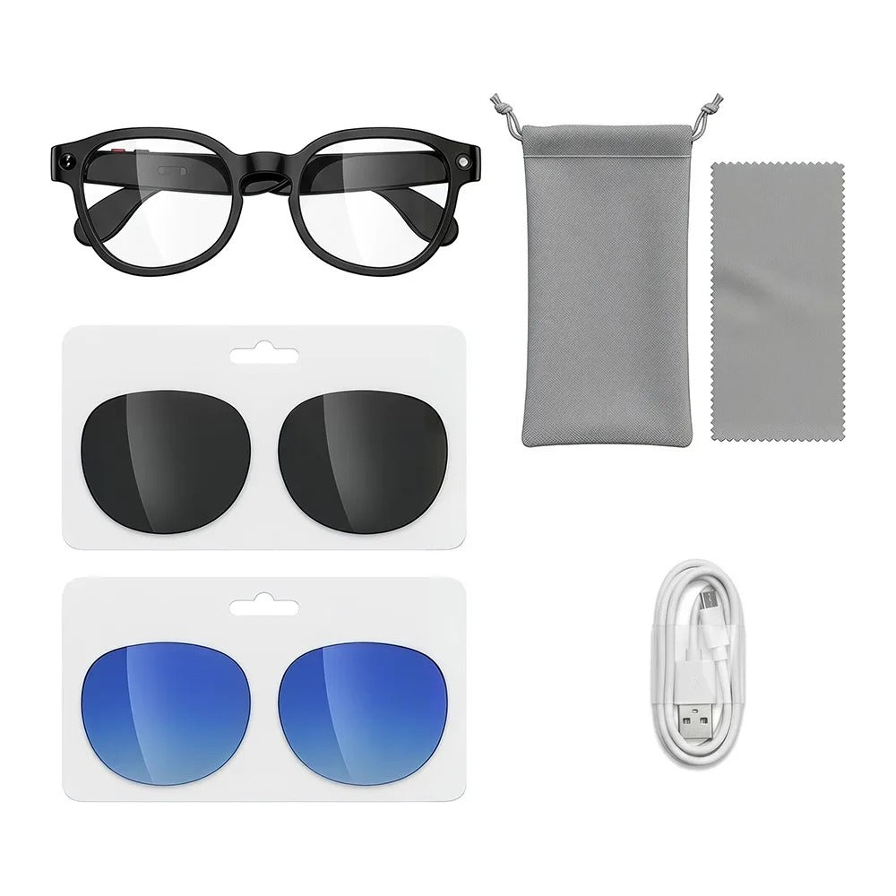 4K Video Recording Surveillance Camera Glasses