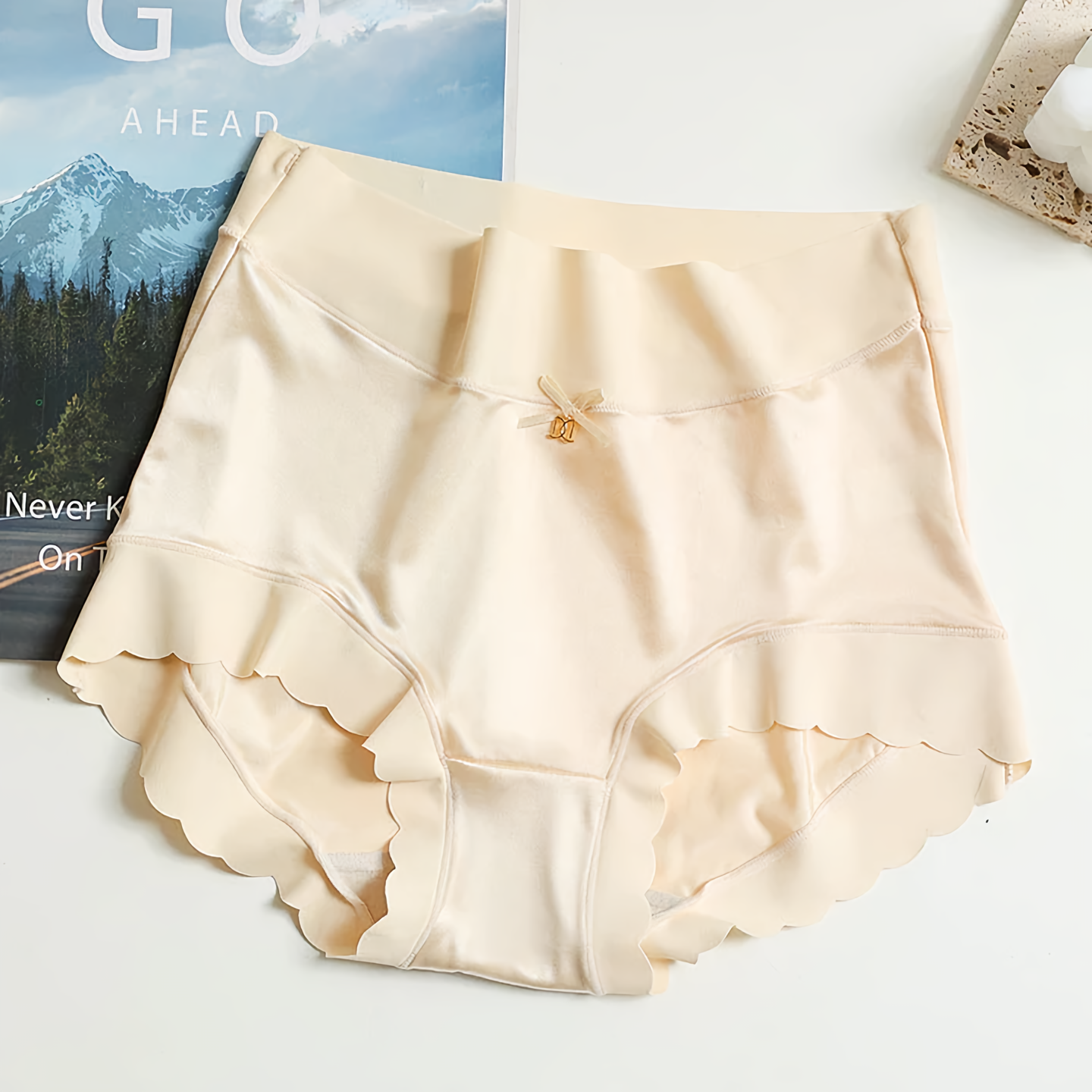 5 Pieces Seamless Satin Soft Underwear