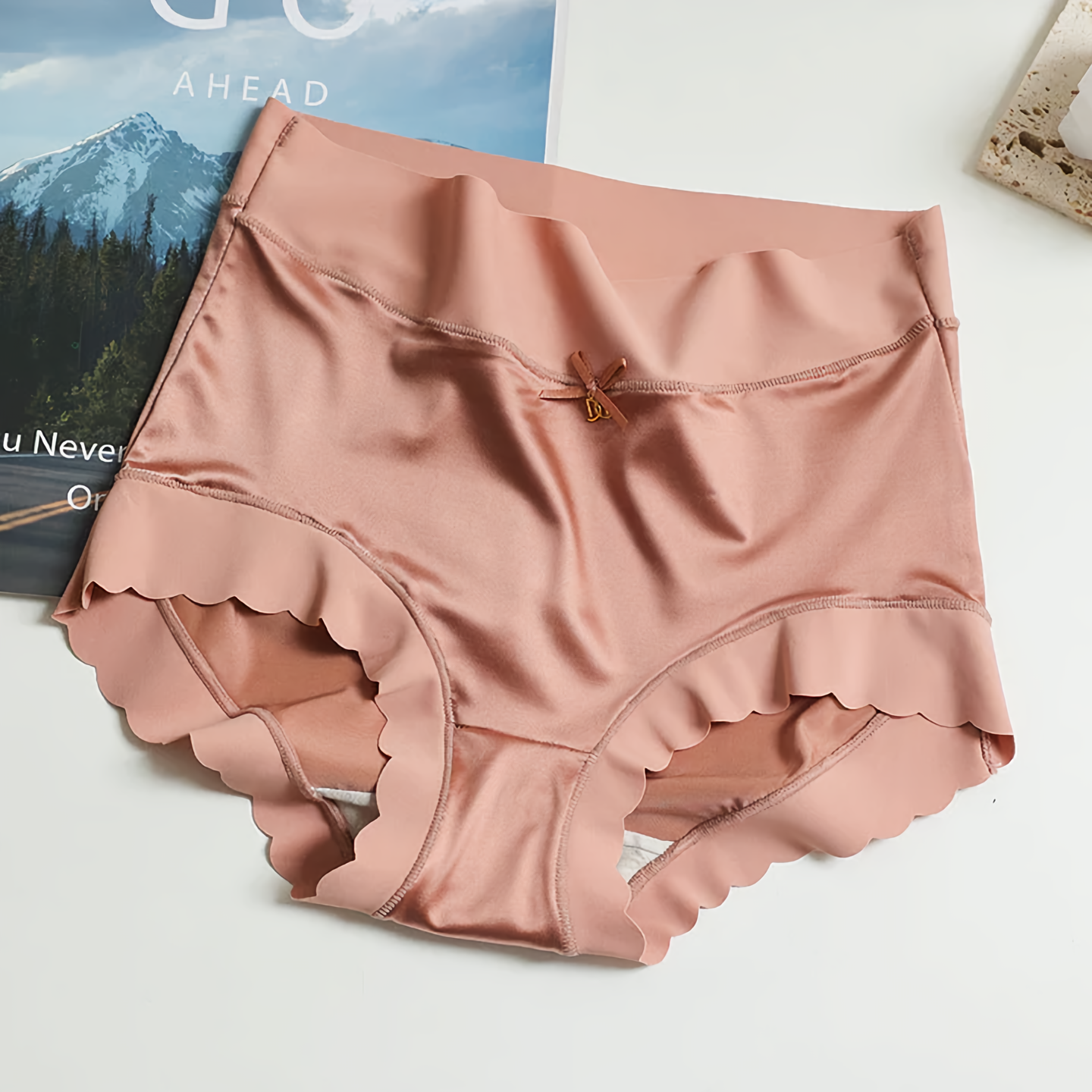 5 Pieces Seamless Satin Soft Underwear