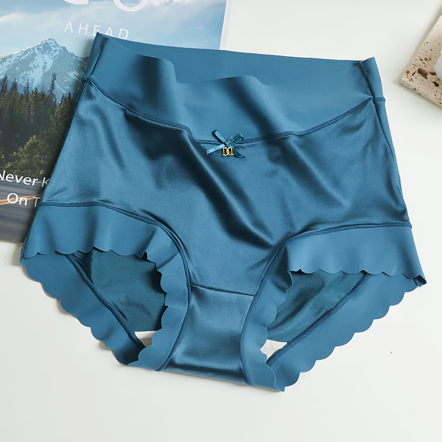 5 Pieces Seamless Satin Soft Underwear