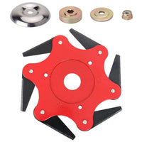 6-Blade Steel Trimmer Head for Grass Trimmers
