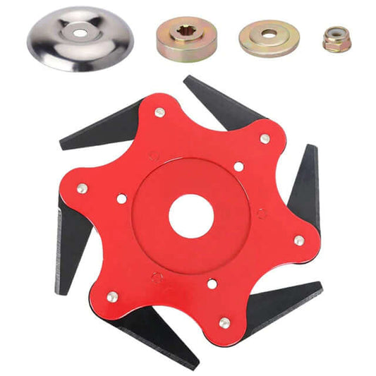 6-Blade Steel Trimmer Head for Grass Trimmers