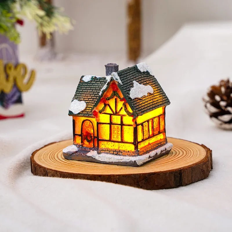 6-Piece LED Christmas Village House Set