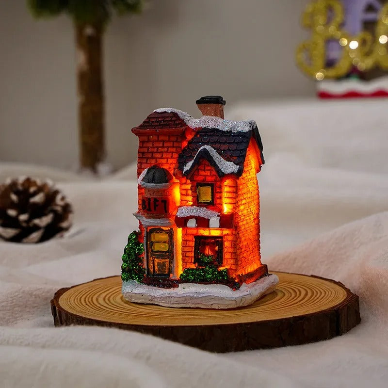 6-Piece LED Christmas Village House Set