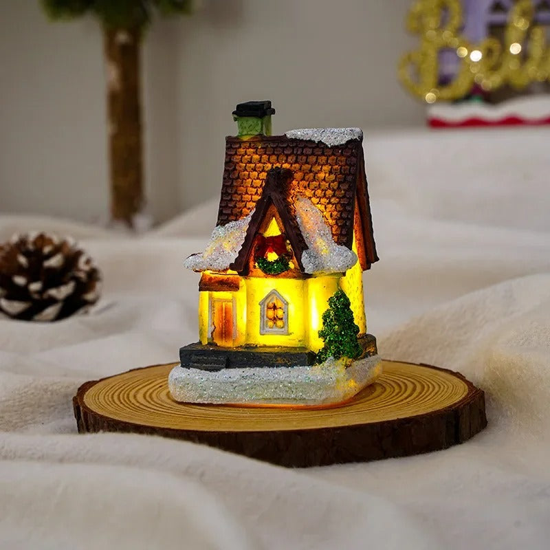 6-Piece LED Christmas Village House Set