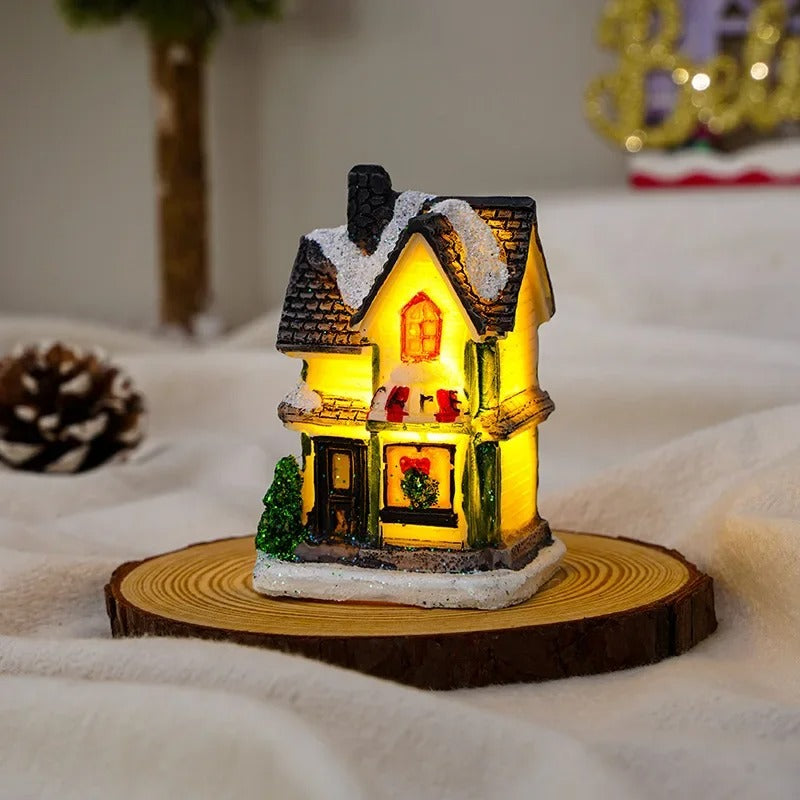 6-Piece LED Christmas Village House Set