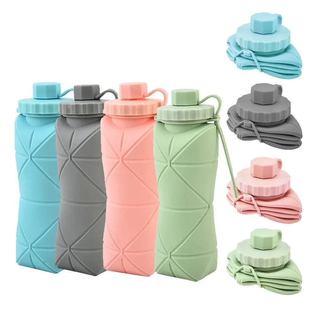 600ml Collapsible Silicone Water Bottle