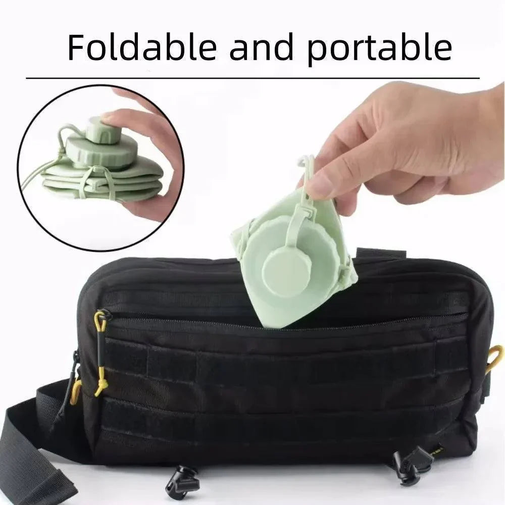 600ml Collapsible Silicone Water Bottle