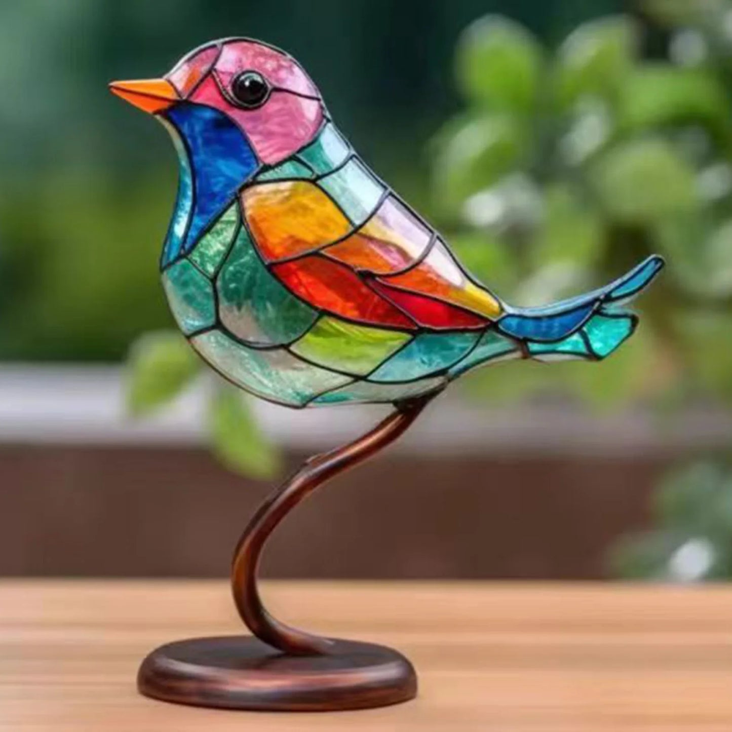 Acrylic Birds on Branch Sculpture – Elegant Artistic Home Decoration