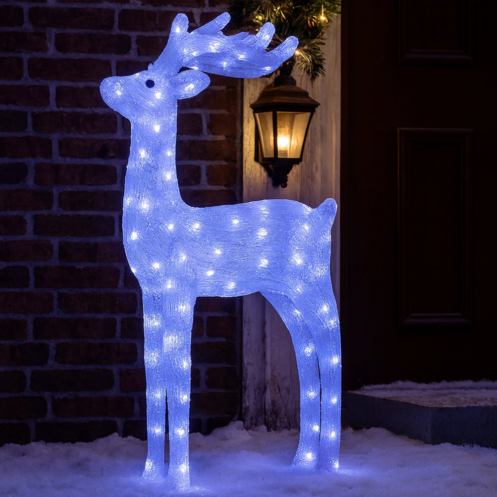 Acrylic Reindeer with LED Lights - 92 cm