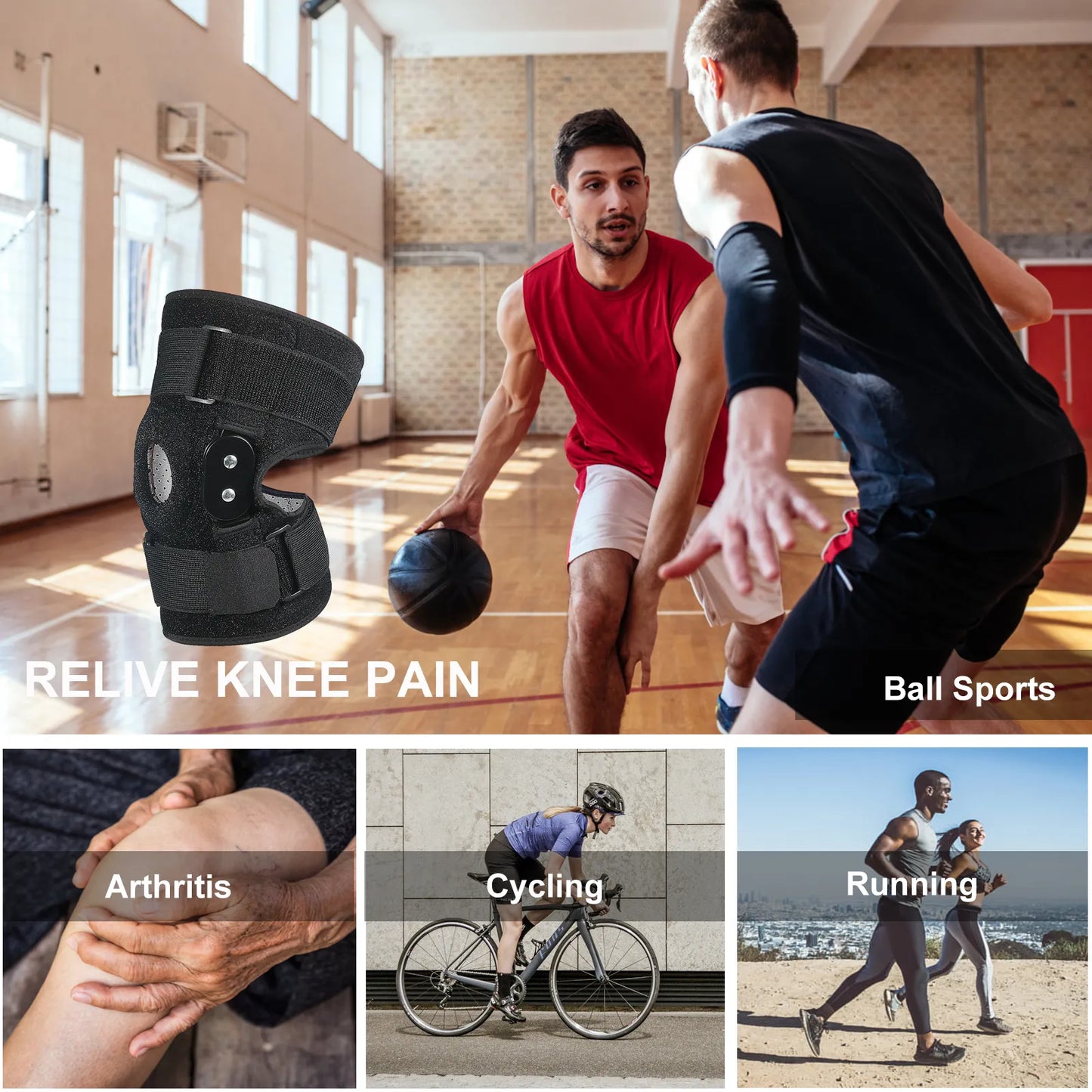 Adjustable and Hinged Knee Brace - Optimal Support