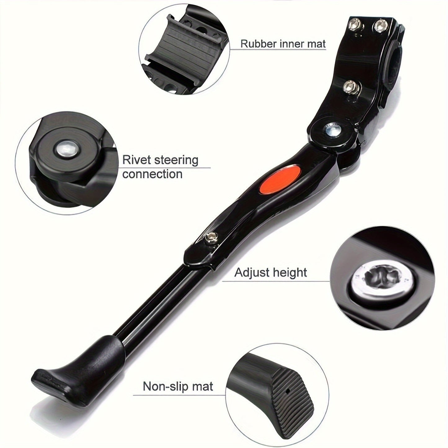Adjustable Bicycle Stand - Sturdy Side Kickstand for Bicycles