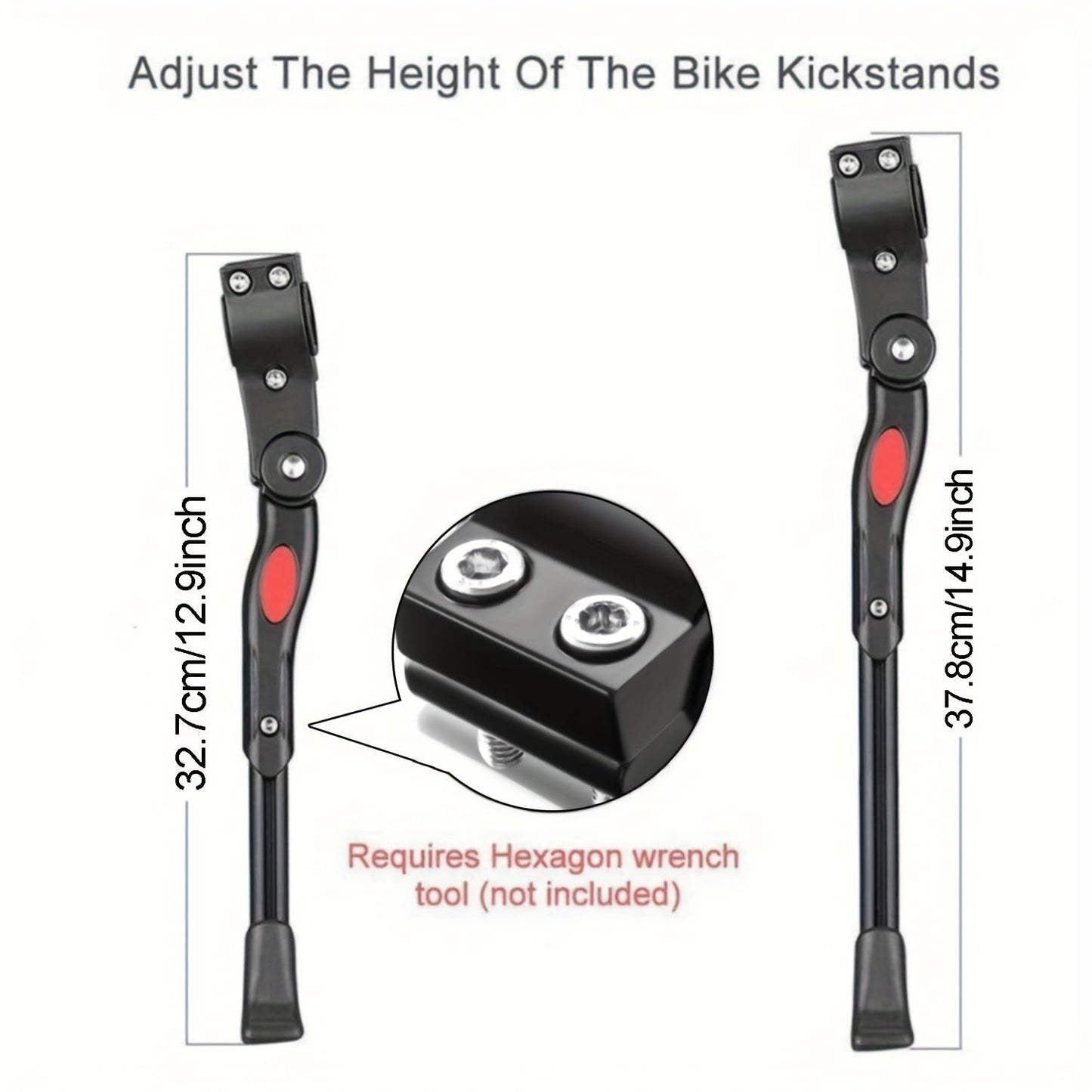 Adjustable Bicycle Stand - Sturdy Side Kickstand for Bicycles