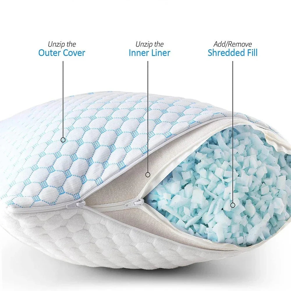 Adjustable Cooling Sleep Pillow for Individual Comfort