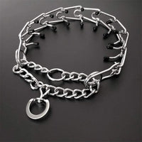 Adjustable Dog Training Collar with Rubberized Prongs
