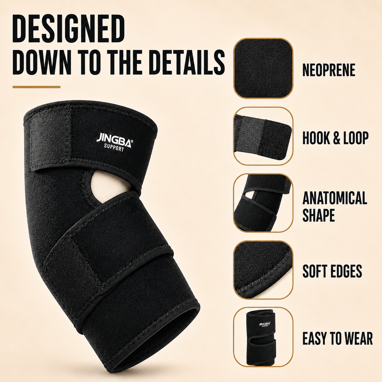 Adjustable Elbow Compression Brace